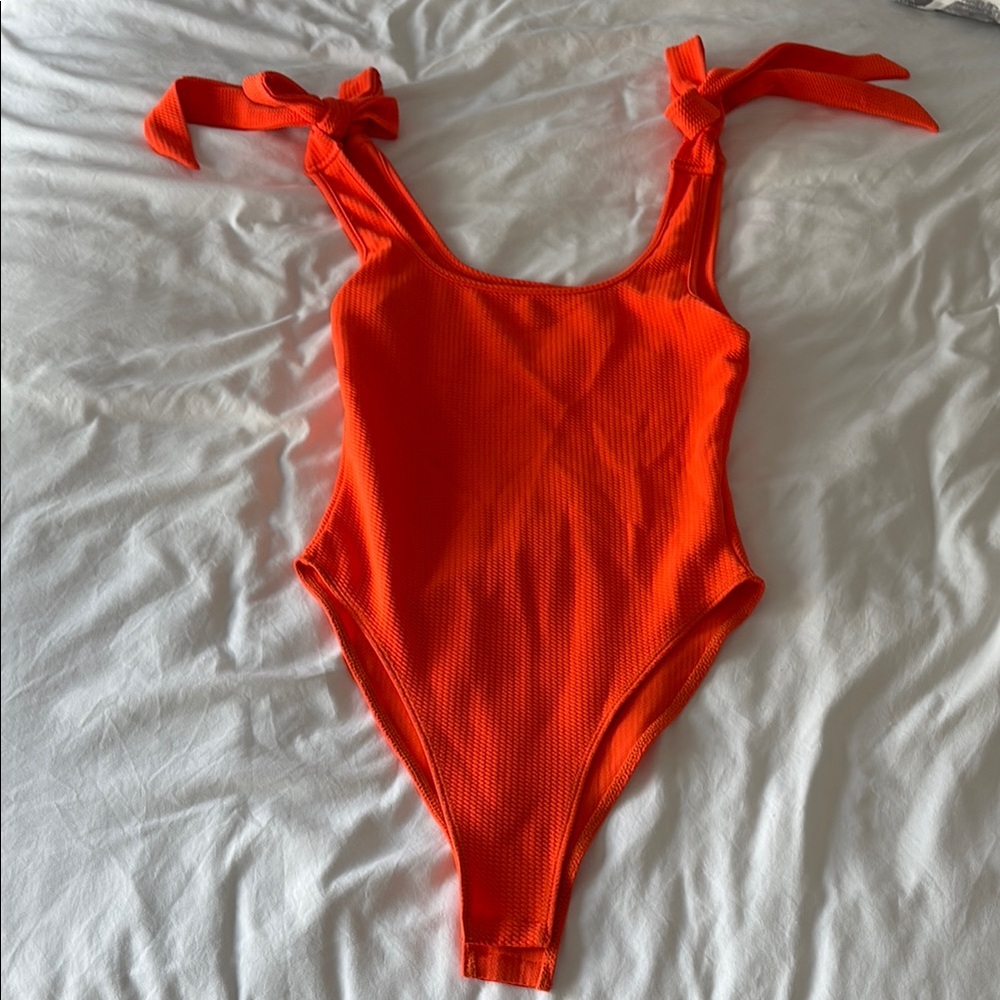Vibrant Orange bodysuit